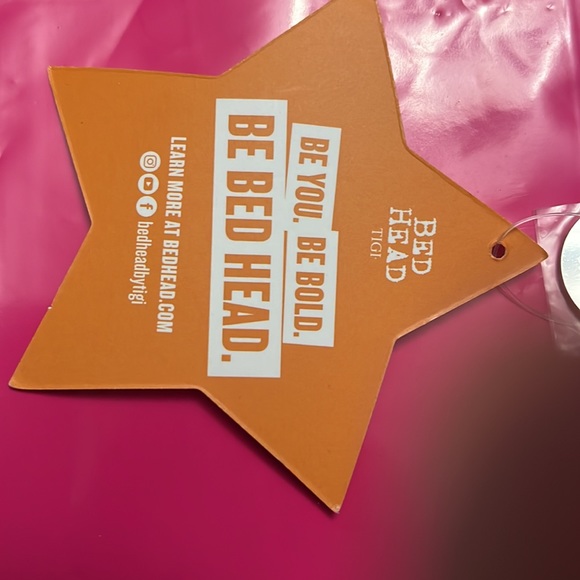 NEW Bed Head clear bag silver star & round glitter floating NEW NWT - Picture 3 of 6